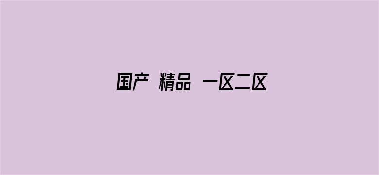 >国产 精品 一区二区三区横幅海报图